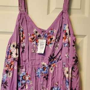 Size 3 Torrid sleeveless tunic in purple